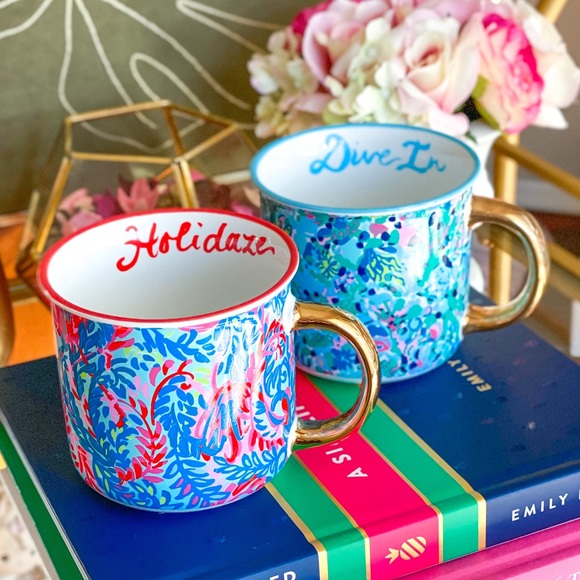 Lilly Pulitzer Kitchen Lilly Pulitzer Kitchen Mugs Holidaze Dive In